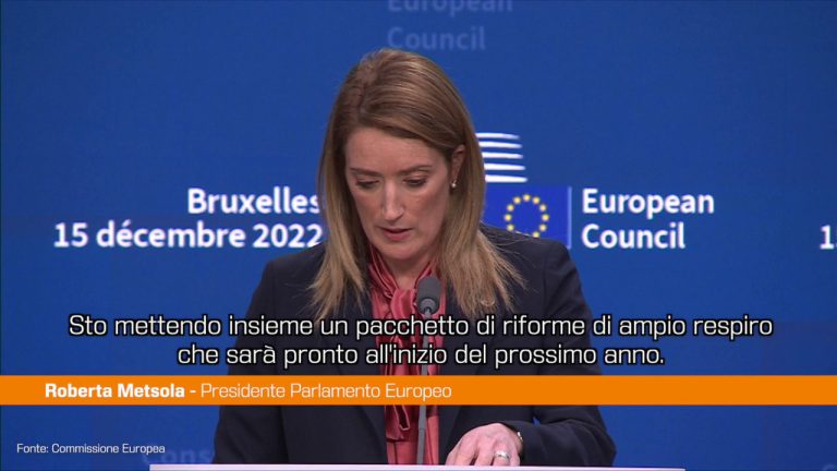 Qatargate, Metsola “Riforme profonde in arrivo”