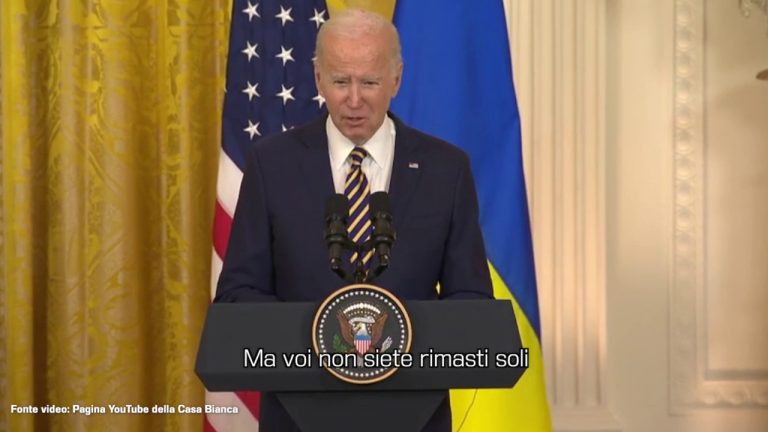 Ucraina, Biden “Dagli Stati Uniti massimo sostegno”