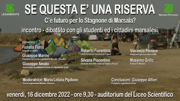 Se questa è una riserva: Legambiente incontra gli studenti dello scientifico di Marsala