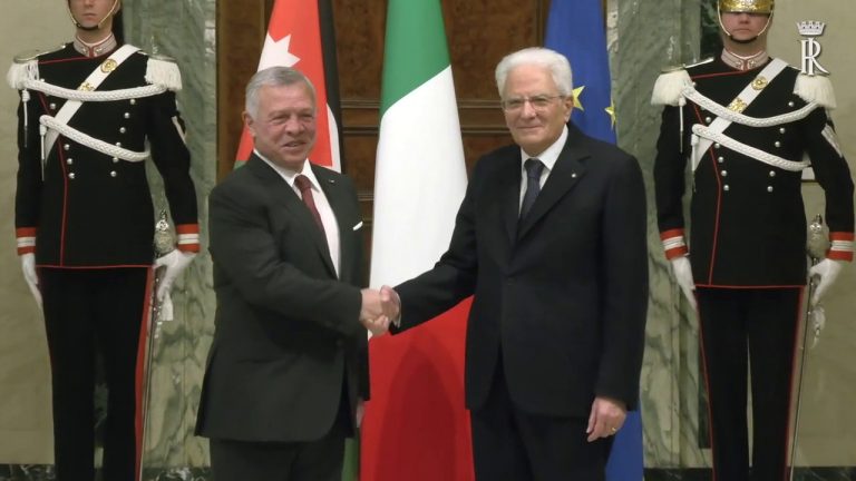 Mattarella incontra i reali di Giordania al Qurinale