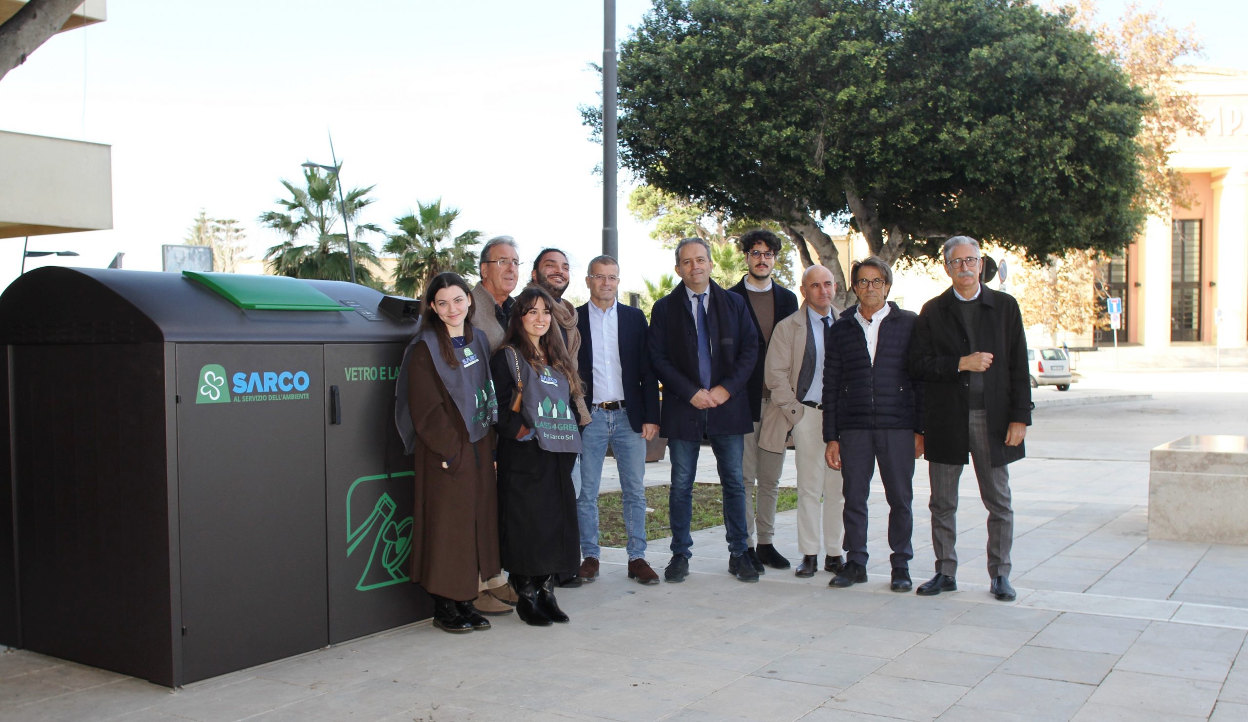 Marsala: al via il progetto Glass4Green. Installati due moduli per la raccolta del vetro a Porta Nuova