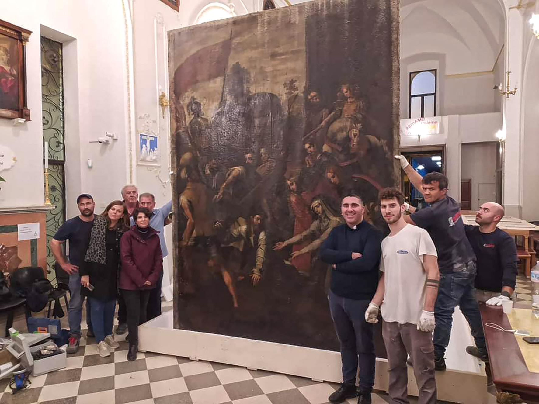 Copia dello “Spasimo di Sicilia” va a restauro, Don Donato “Un sogno che si avvera”