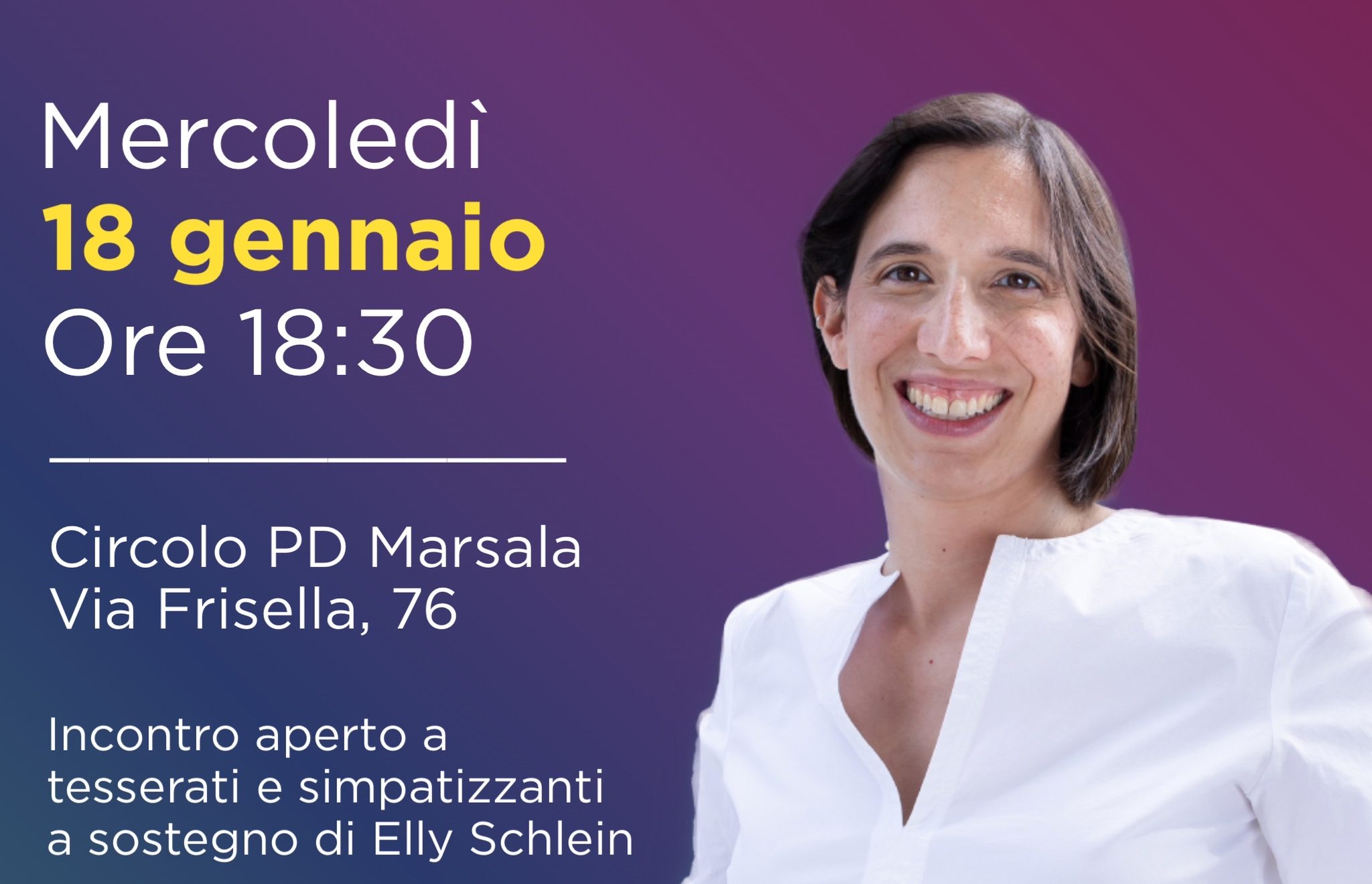PD Marsala: nuovo incontro pro Elly Schlein alla guida del partito nazionale