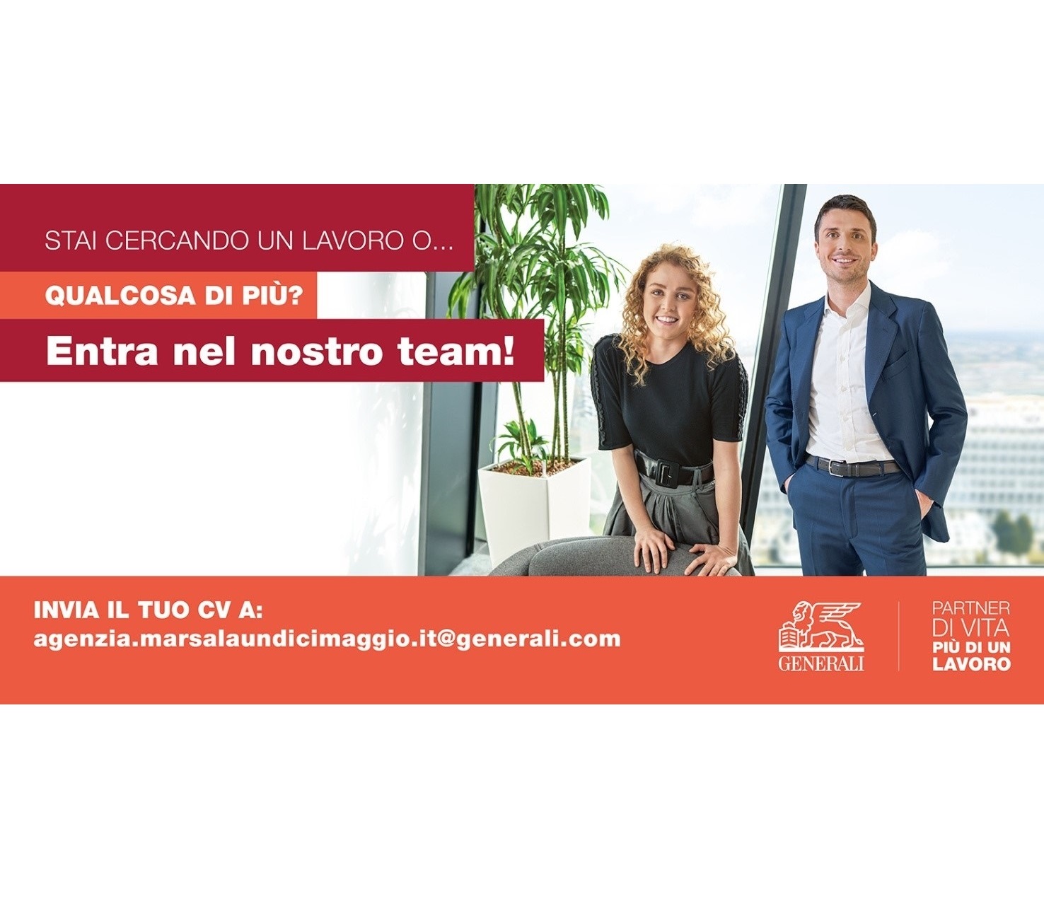 Offerta di lavoro: l’Agenzia Generali di Marsala seleziona personale. Ecco come candidarsi