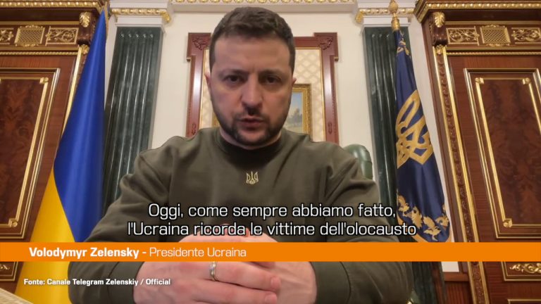 Shoah, Zelensky “Odio e indifferenza uccidono”