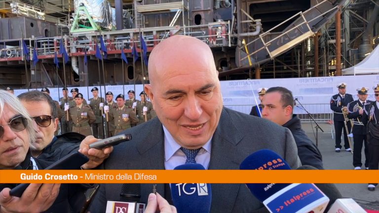 Crosetto “Varo nave Qatar momento importante per Fincantieri Palermo”