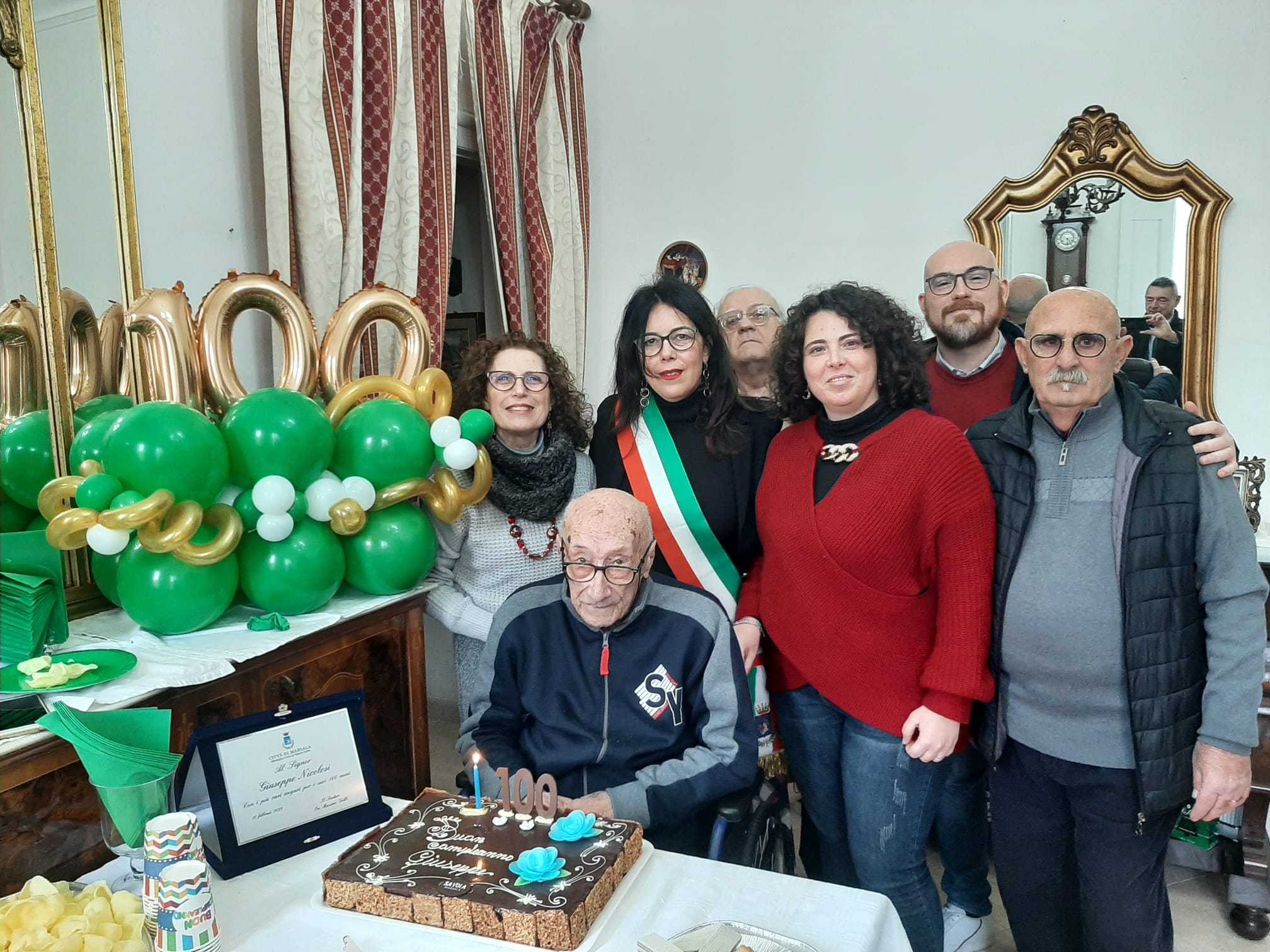 Marsala festeggia i 100 anni dell’ex gioielliere Giuseppe Nicolosi