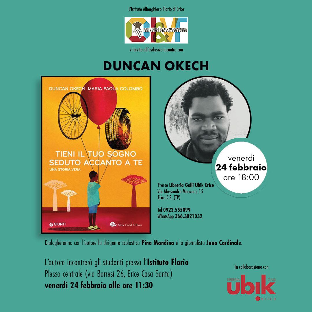 A Erice si presenta il libro del keniano Duncan Okech