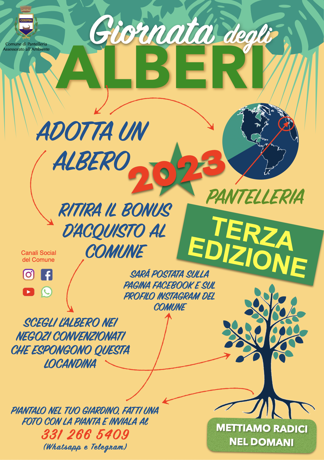 A Pantelleria la Giornata degli Alberi, l’isola potrà piantarne 200 da frutto