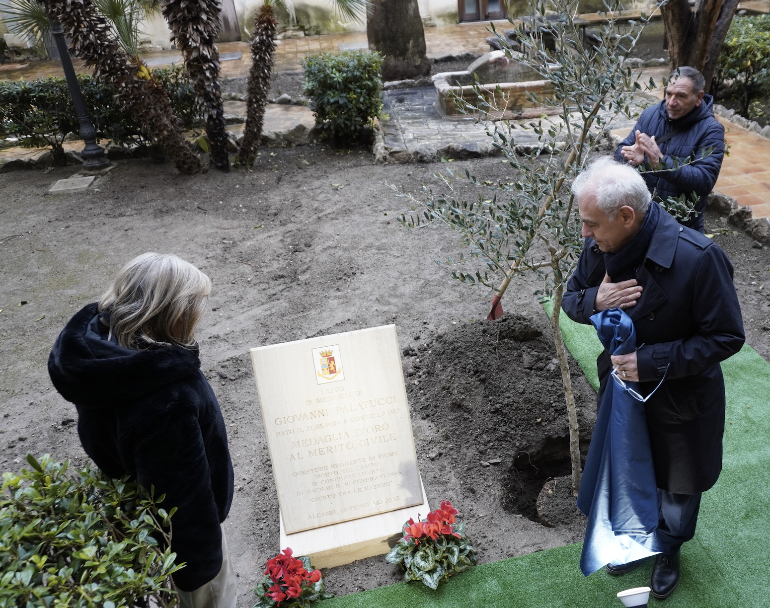 Alcamo: il chiostro del Commissariato intitolato a Giovanni Palatucci, ultimo Questore di Fiume