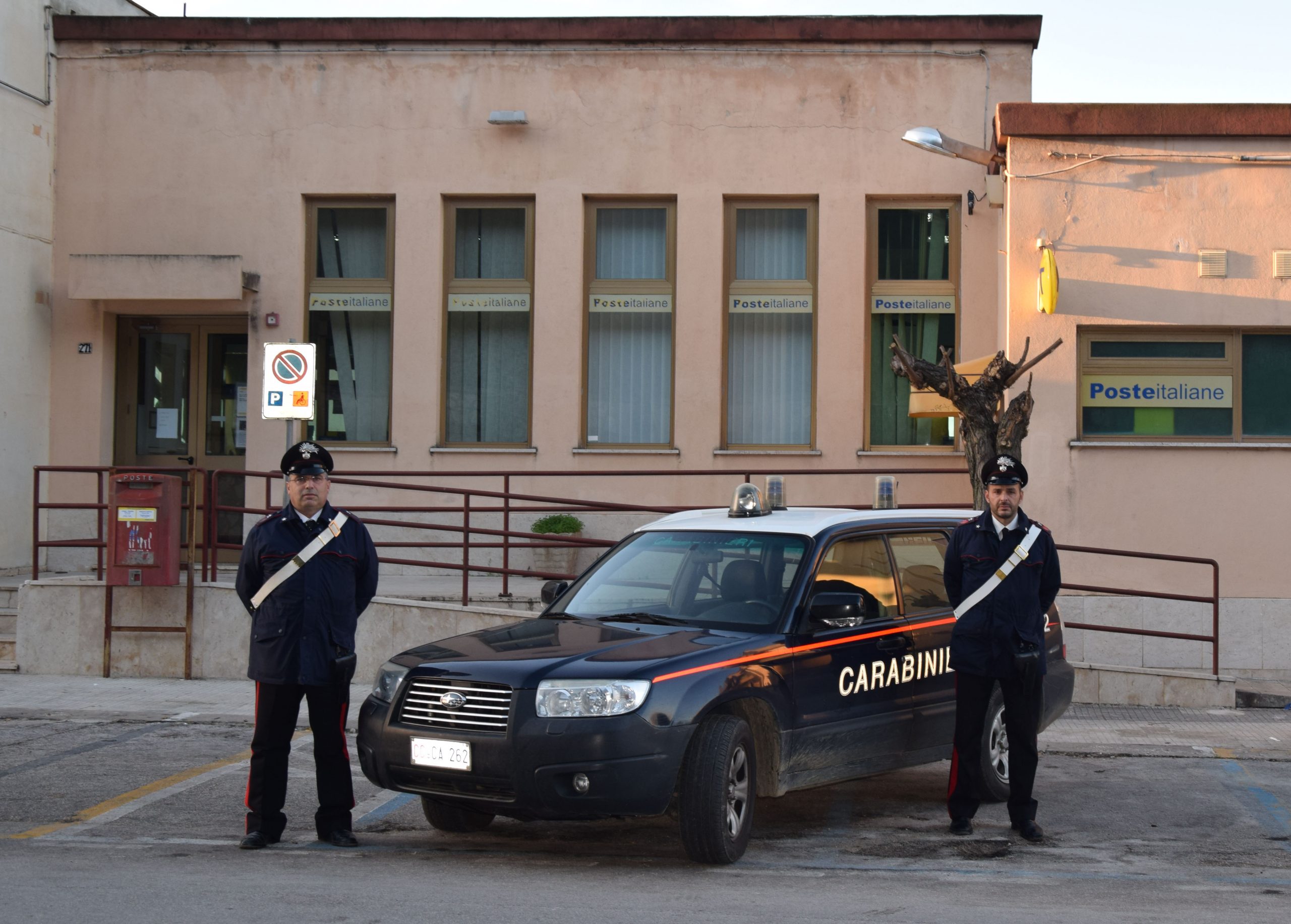 Rubata auto delle Poste a Valderice, i Carabinieri la ritrovano a Trapani