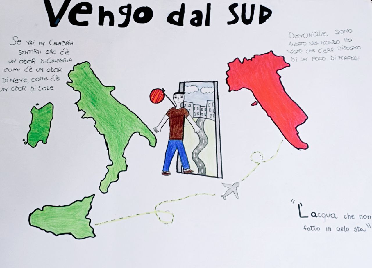 Vengo dal Sud, la canzone ‘migrante’ di SUE disegnata dagli studenti del Sirtori