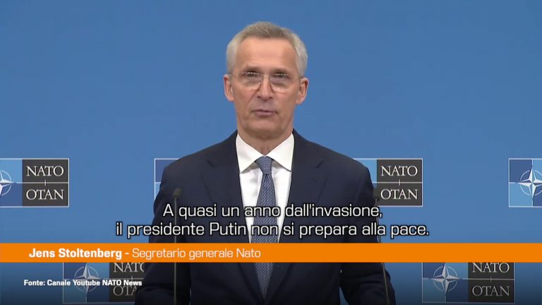 Ucraina, Stoltenberg “Putin non vuole la pace”