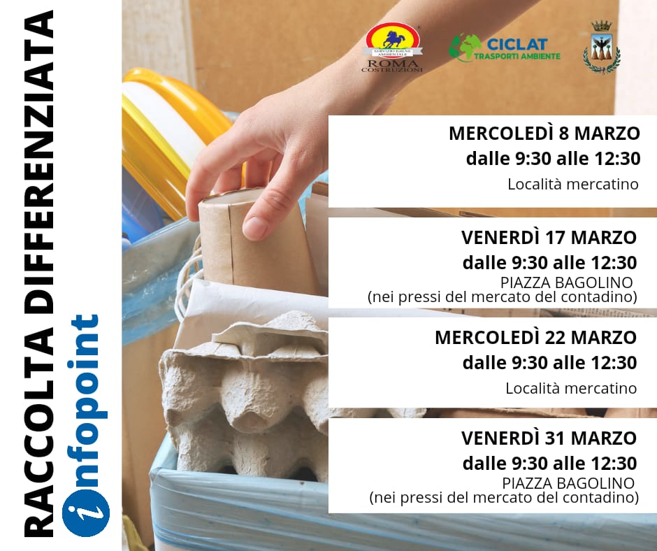 Ad Alcamo un Infopoint a marzo per una migliore raccolta differenziata