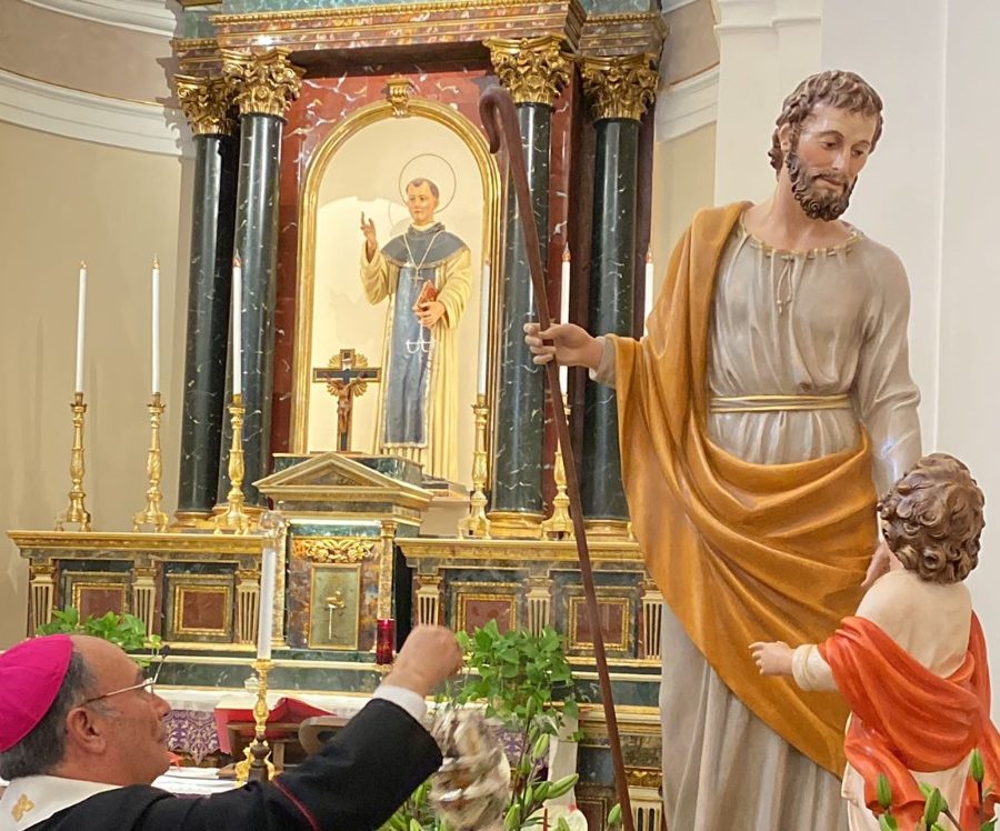 Nella Chiesa di San Leonardo scoperta la statua di San Giuseppe