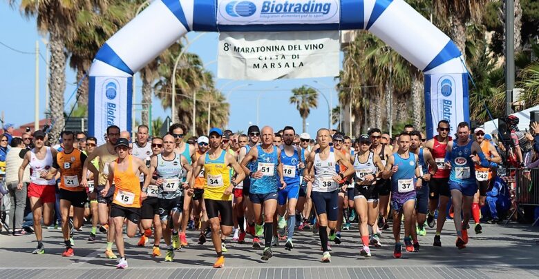 Maratonina del vino di Marsala, vince Nicola Mazara. In campo femminile prima Maria Grazia Bilello