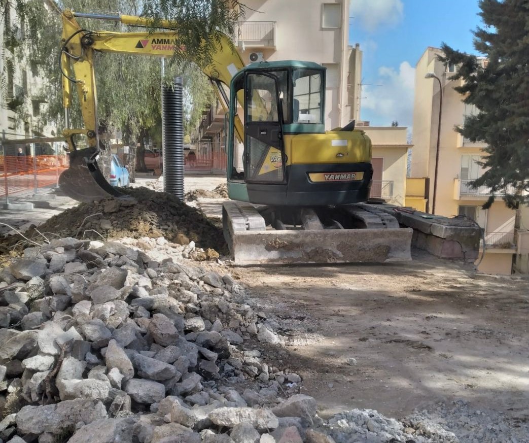 A Salemi lavori sulla via Matteotti, cambia la viabilità