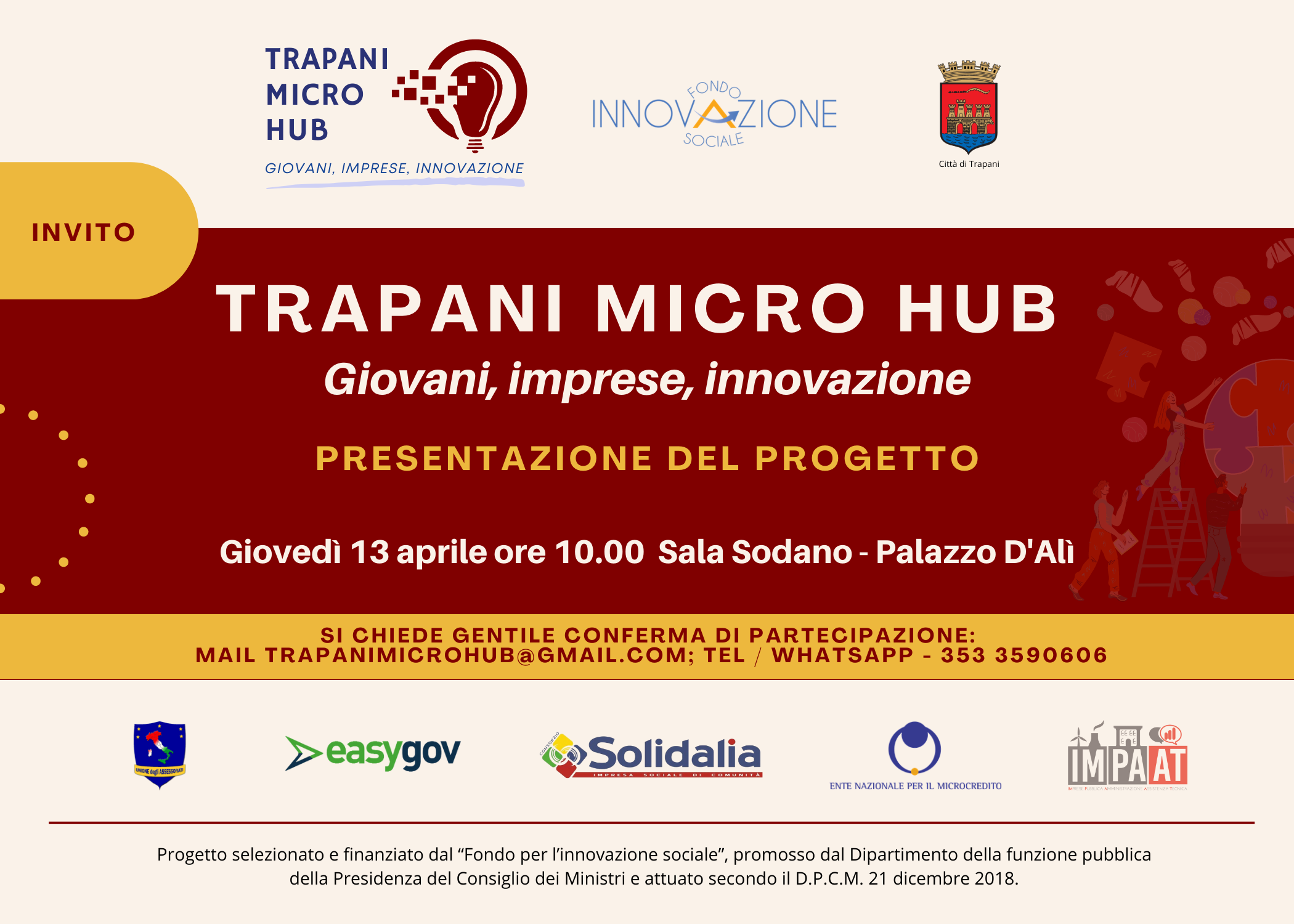 Autoimprenditorialità e microcredito per i giovani: il progetto a Trapani