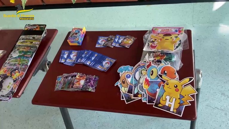 Alessandria, sequestrati 3 milioni di prodotti “Pokemon” contraffatti