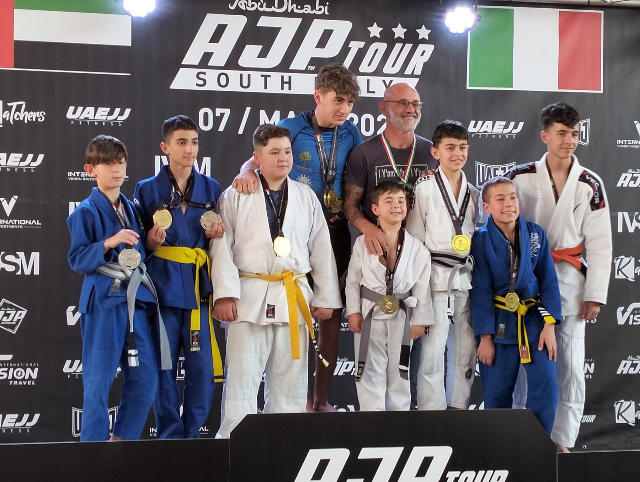 La Trinacria Bjj torna a casa dall’AJP Acireale con tante medaglie