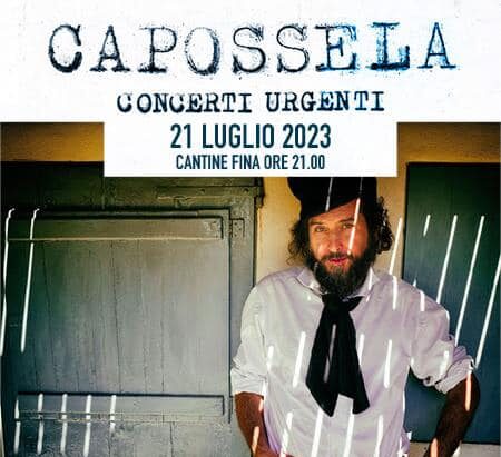 Vinicio Capossela alle Cantine Fina di Marsala in concerto a luglio