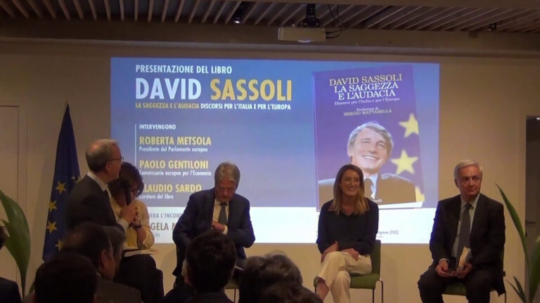 In un libro i discorsi di Sassoli sull’Europa