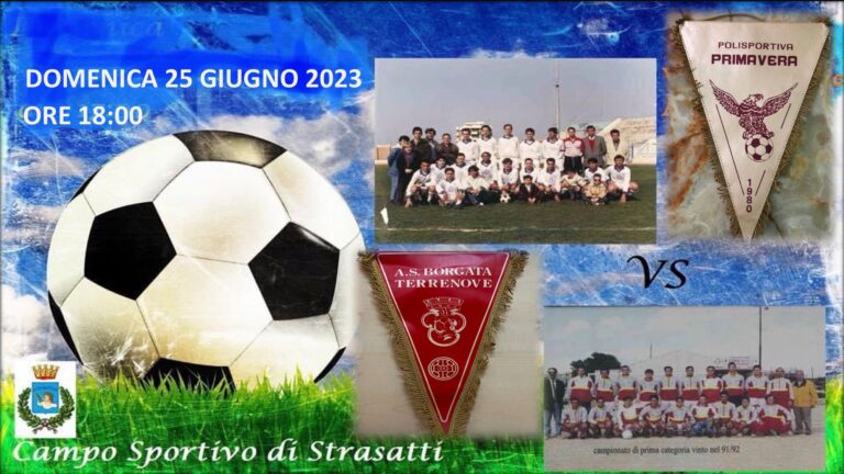 Vecchie glorie Terrenove-Ciavolo, l’incontro di calcio a Strasatti