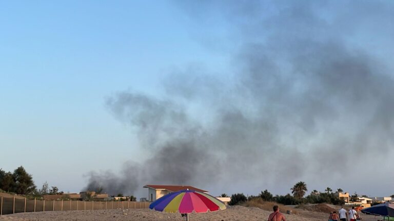 Un altro incendio nel litorale Sud di Marsala