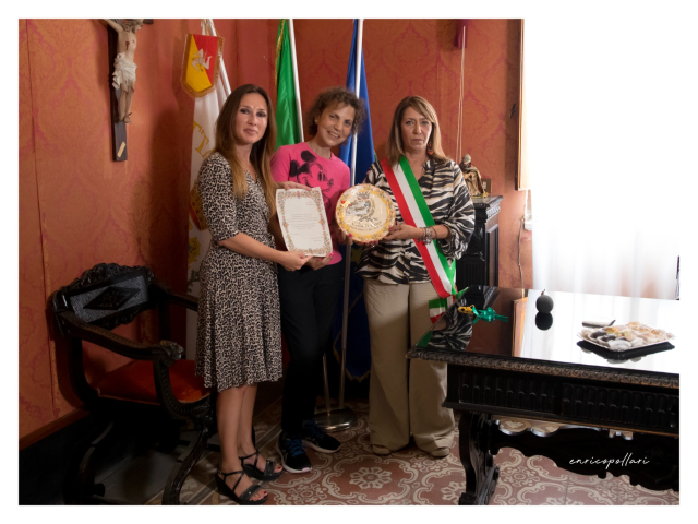 Al Comune di Erice ricevuta Valeria Favorito, testimonial della donazione di organi, sangue e midollo