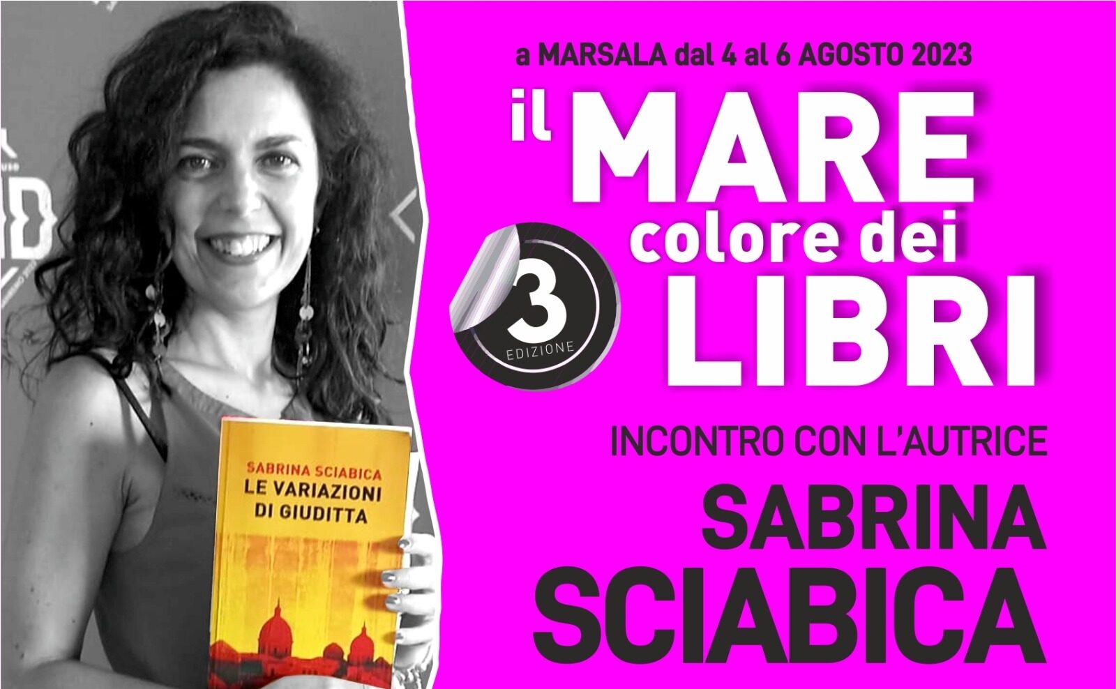 Marsala: il nuovo libro di Sabrina Sciabica alla rassegna “Il mare colore dei libri”