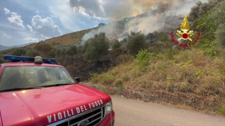 Incendio in Molise, le immagini