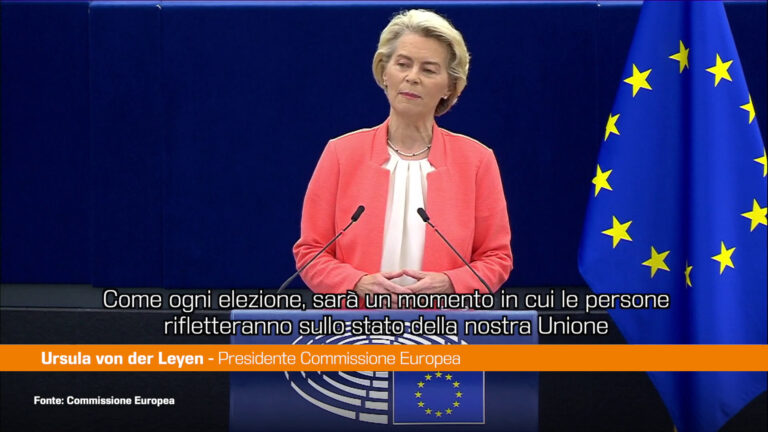 Ursula von der Leyen “L’Europa risponda alla chiamata della storia”