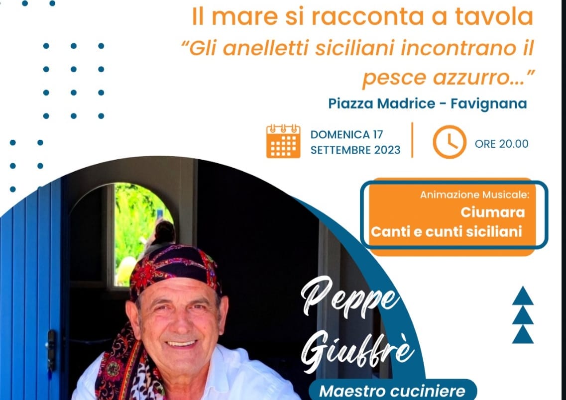 Egadi Blu Fest: cooking show con Peppe Giuffrè e degustazione gratuita