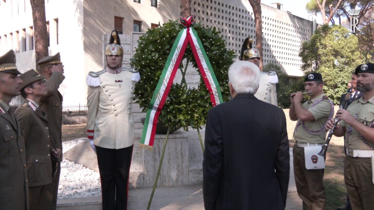 Mattarella depone corona a San Paolo per anniversario 8 settembre