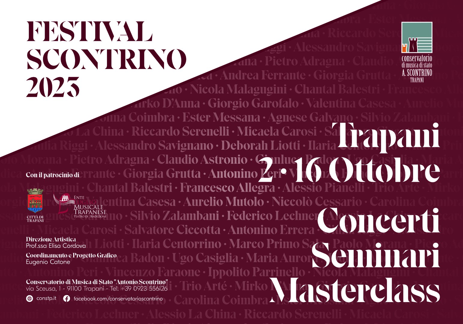 Il 2 ottobre prende il via il 7° “Festival Scontrino” a Trapani