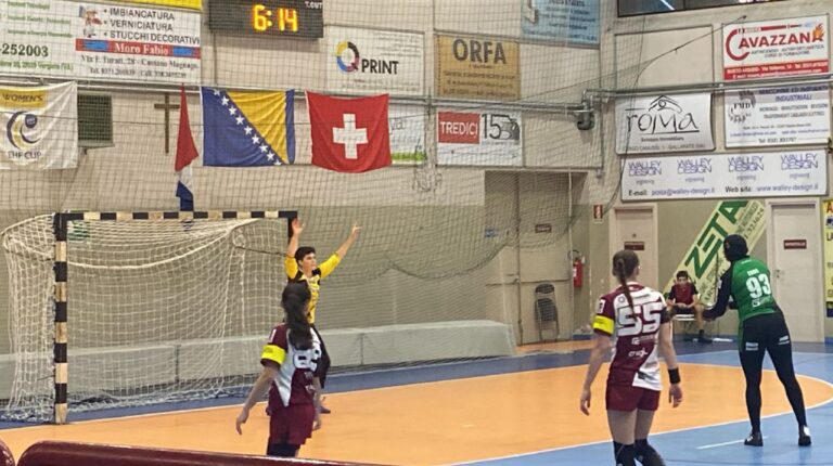 Prima sconfitta per l’Handball Erice alla prima in serie A