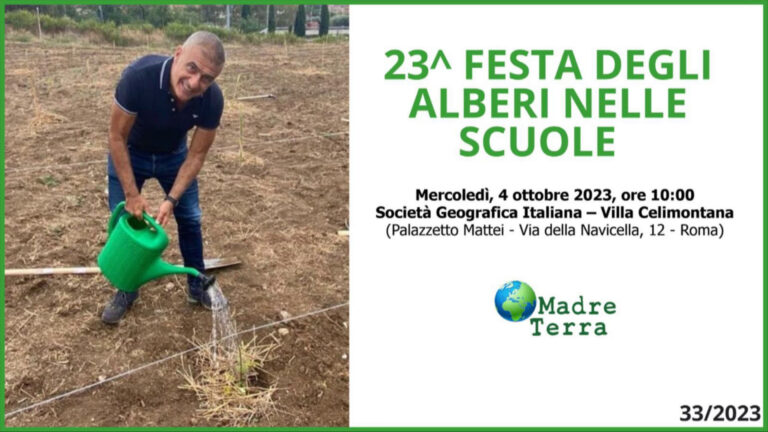 Madre Terra – Il 4 ottobre la Festa degli Alberi nelle Scuole