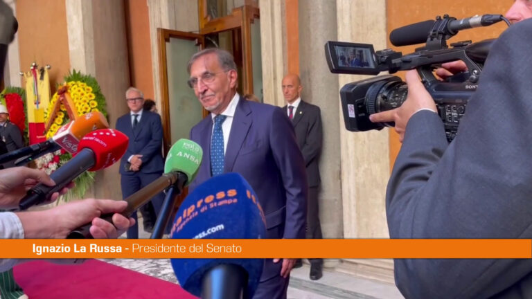 Napolitano, La Russa “Prima volta per un Papa al Senato, grande onore”. VIDEO