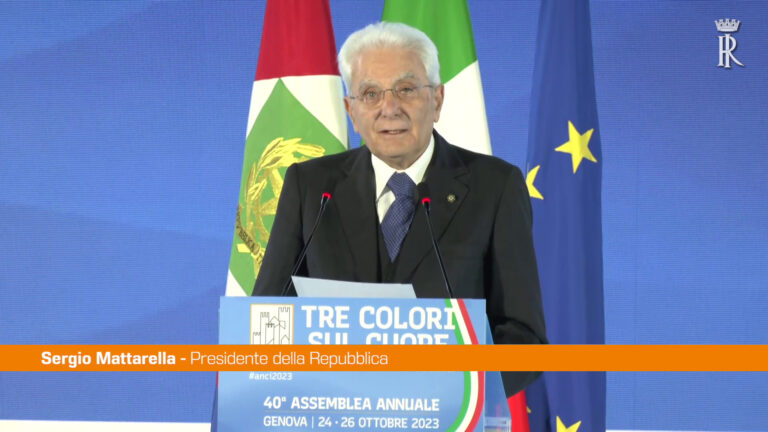 Mattarella ai sindaci “L’Italia conta su di voi”