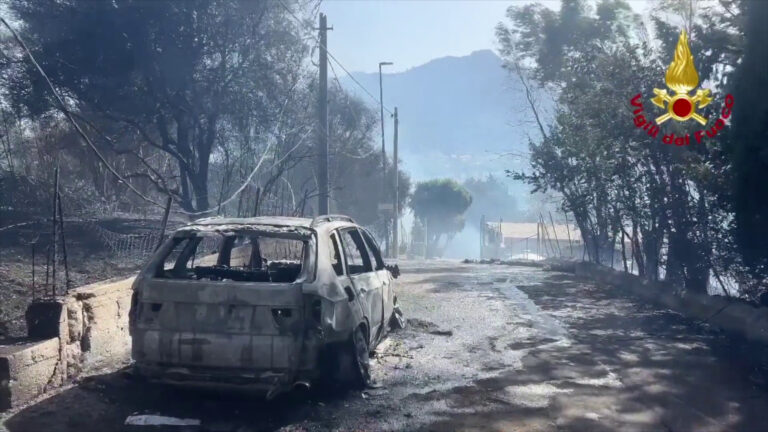 Incendi nel Palermitano, 21 interventi dei Vigili del fuoco