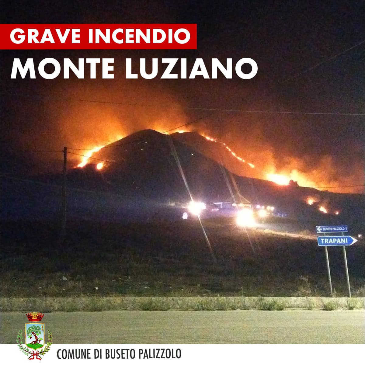 Ancora incendi. Brucia Buseto, il sindaco: “Sconvolgente”