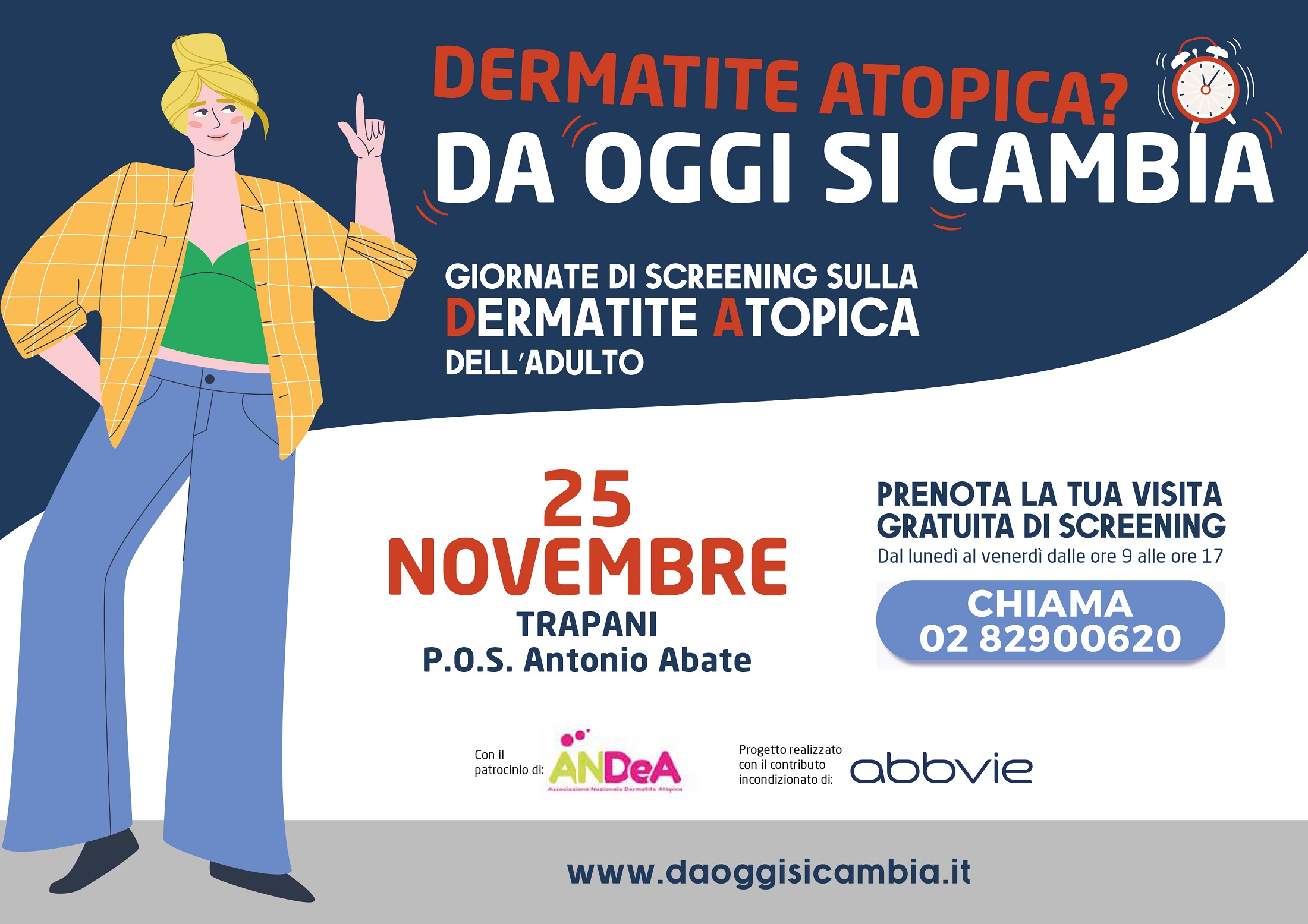 All’ospedale di Trapani screening gratuiti sulla dermatite atopica