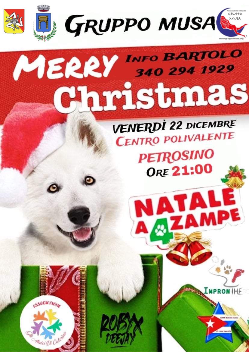 Gruppo Musa al Centro Polivalente con “Natale a quattro zampe”