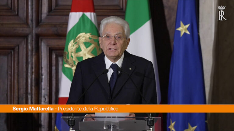 Mattarella “Ho fiducia nell’Italia, ha le risorse per il tempo nuovo”