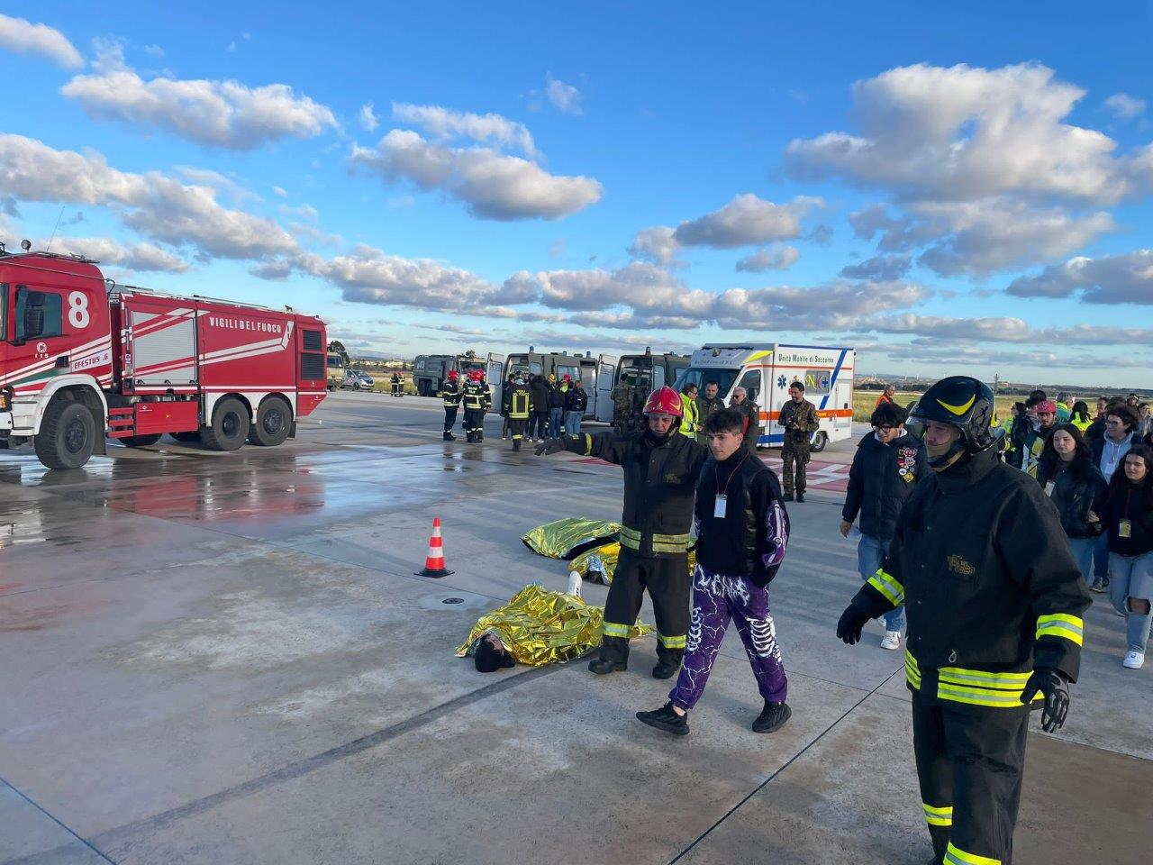 Aereo in avaria all’aeroporto di Birgi, è solo un’esercitazione