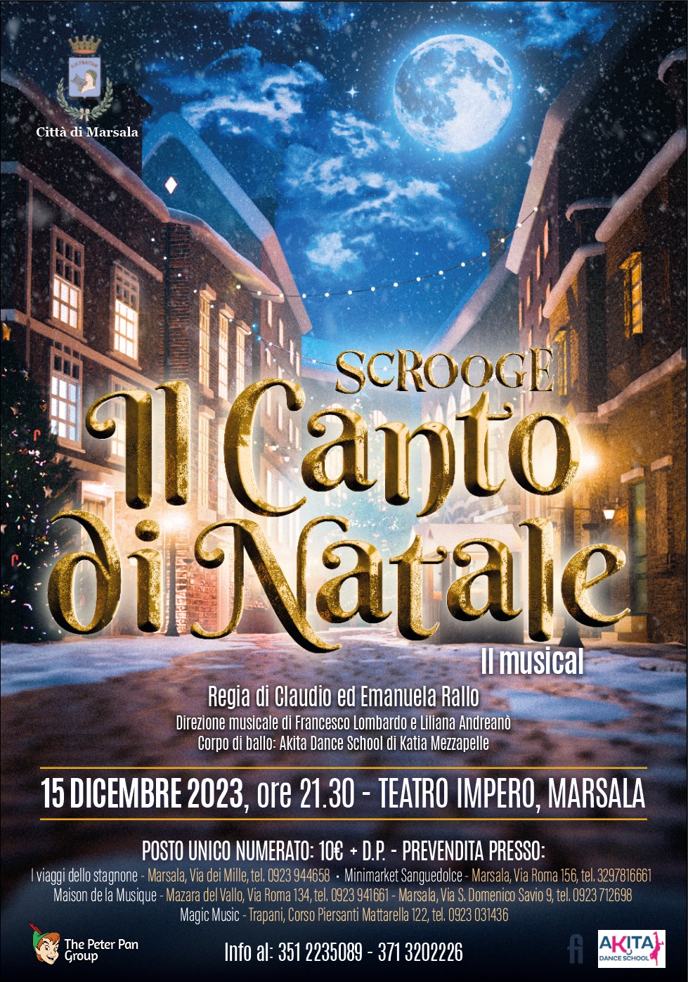 Al Teatro Impero il musical “Scrooge, il canto di Natale”