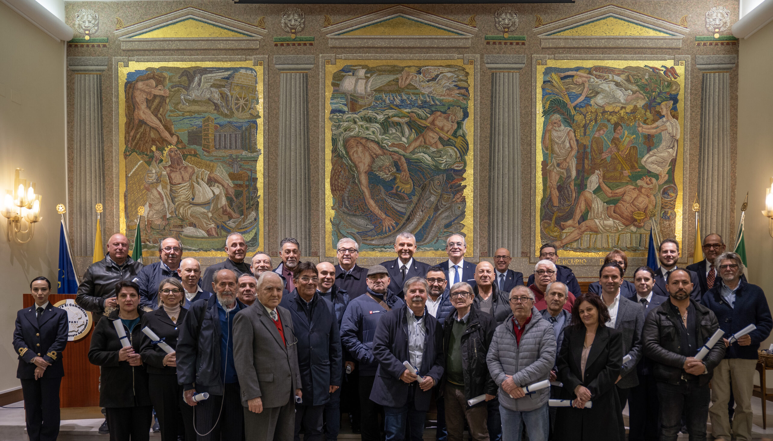 A Trapani consegnate le medaglie di lunga navigazione ai marittimi