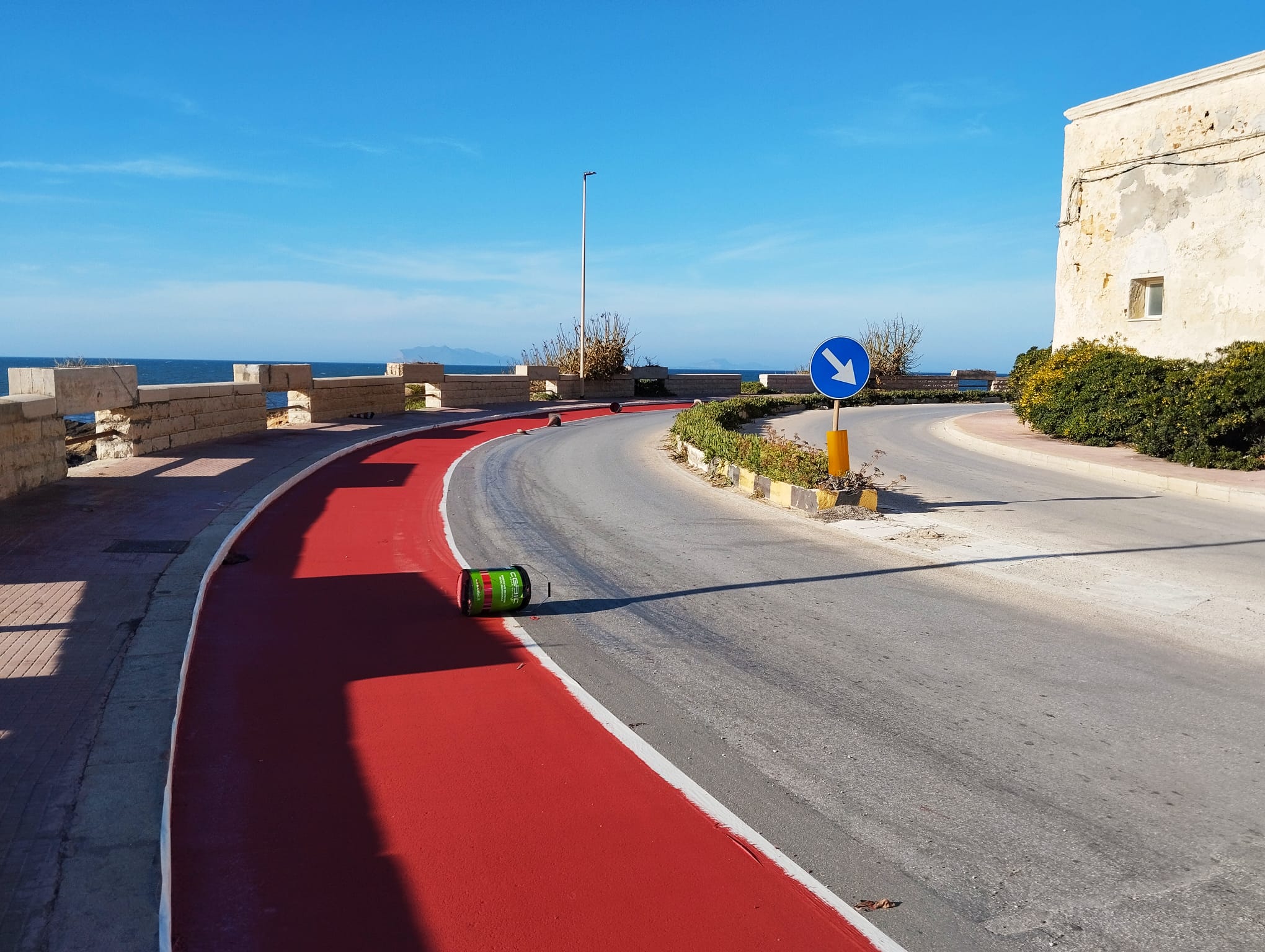 Marsala prevista una segnaletica orizzontale e verticale per indicare come percorrere la pista ciclabile