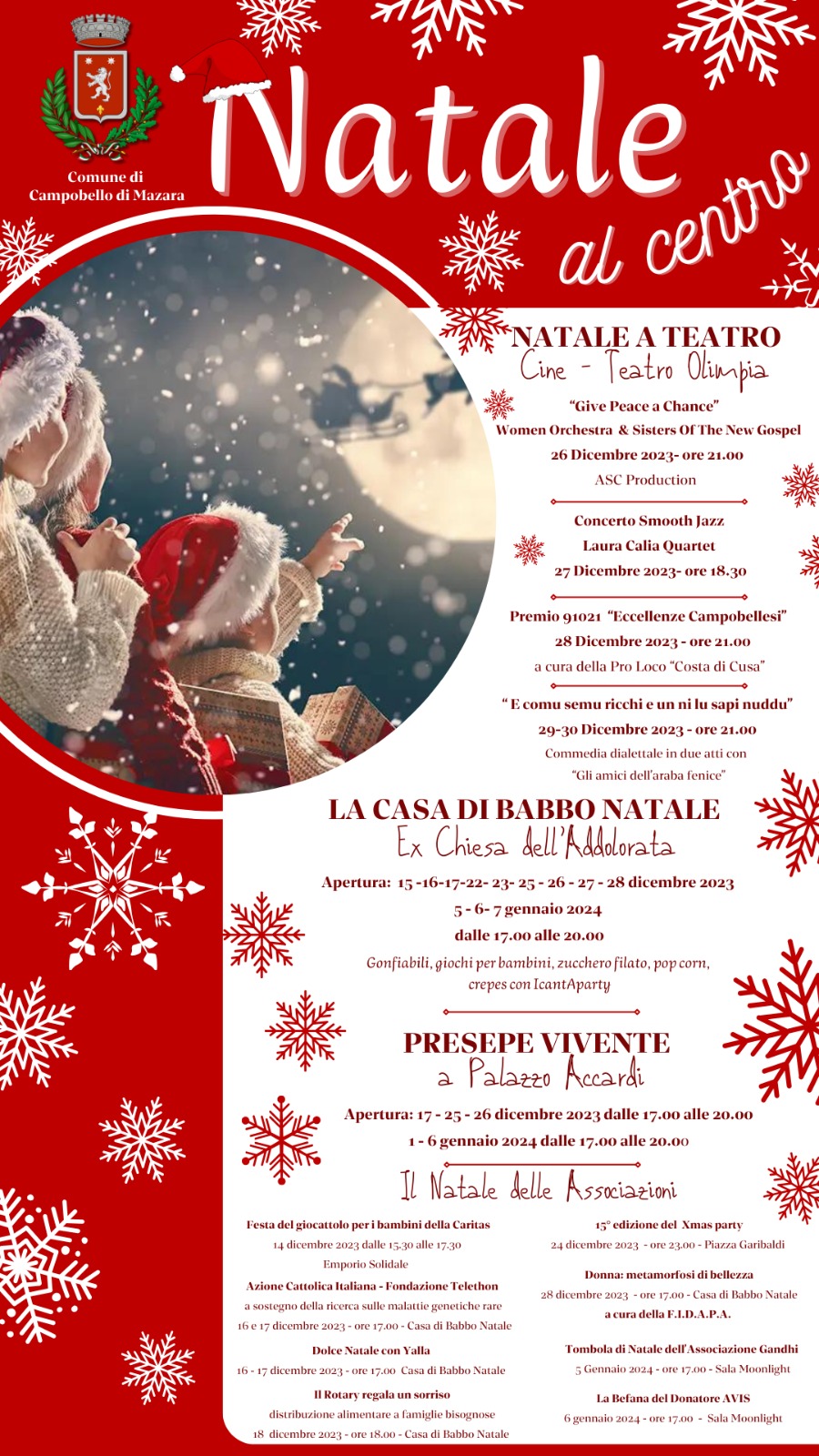 A Campobello è Natale, iniziano gli eventi delle festività