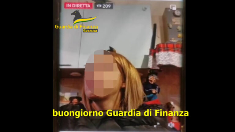 Siracusa, sequestrati capi contraffatti durante una diretta streaming